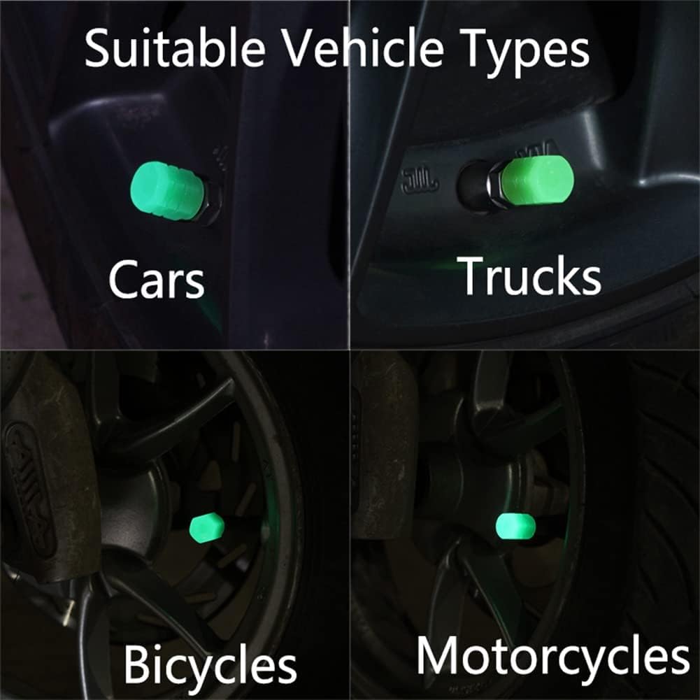 Car Luminous Tire Valve Cap(4 pcs set)