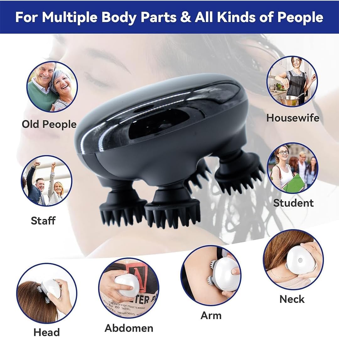 Functional Rechargeable Head Massager