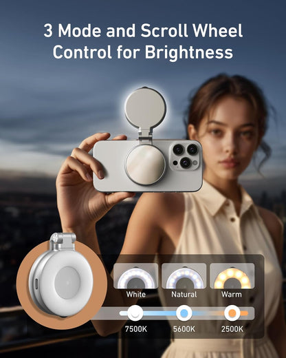 Magnetic Selfie Ring Light with Mirror