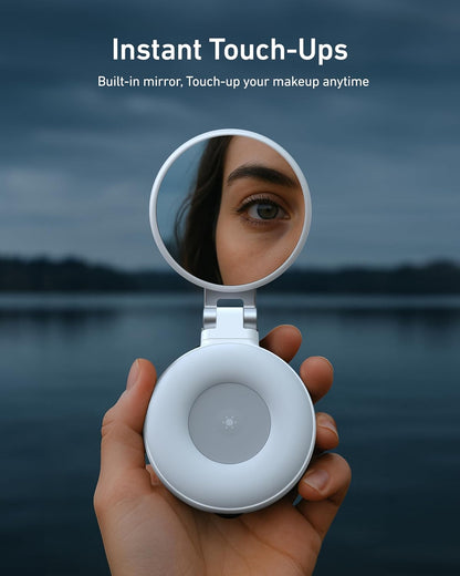 Magnetic Selfie Ring Light with Mirror
