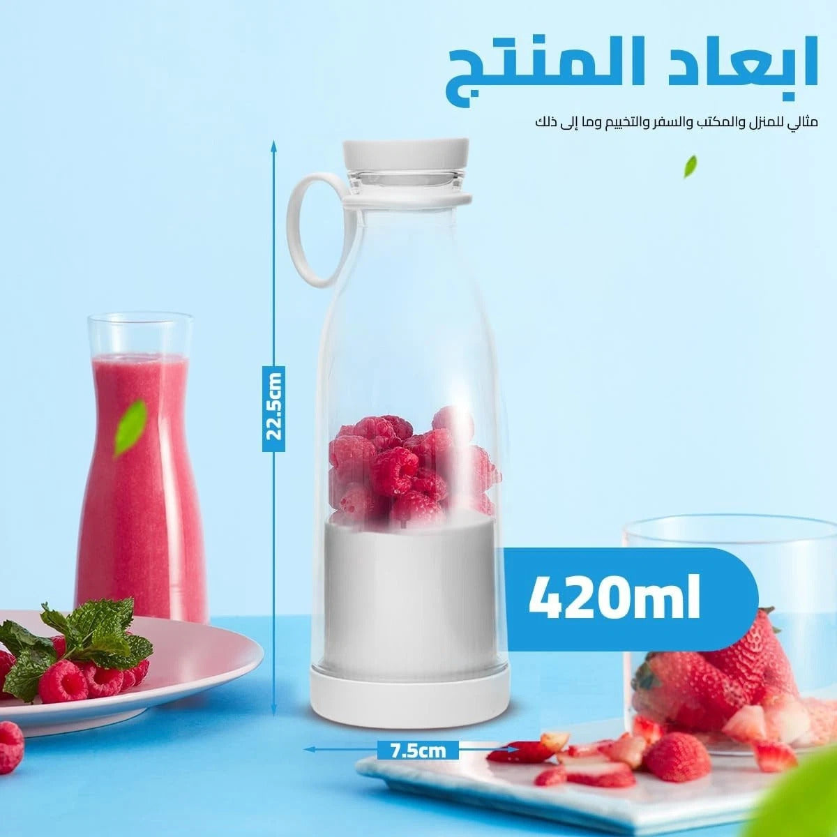 Portable Blender Juicer Bottle